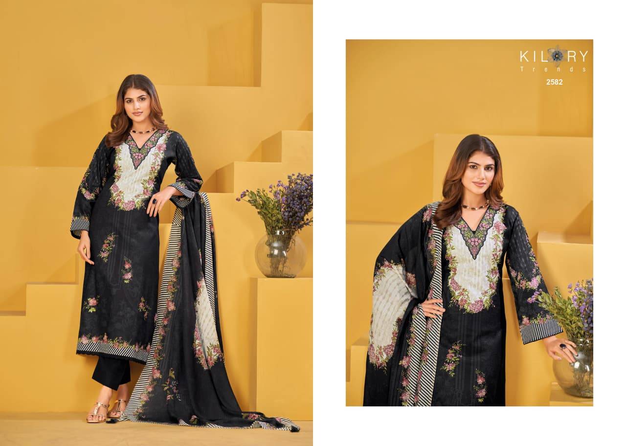 MEHTAAB By KILORY TRENDS 2581 To 2585 Stylish Beautiful Colourful PURE LAWN COTTON Dresses At Wholesale Price